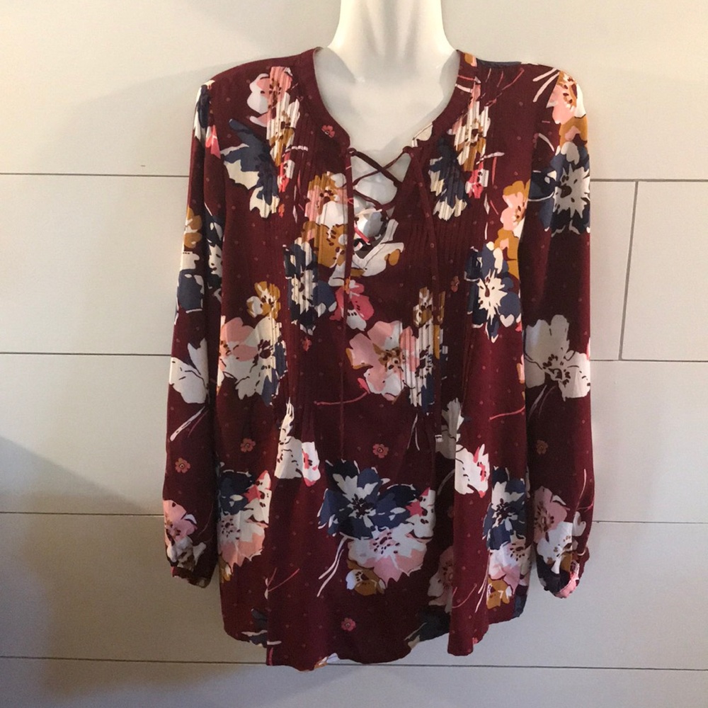 Floral print blouse